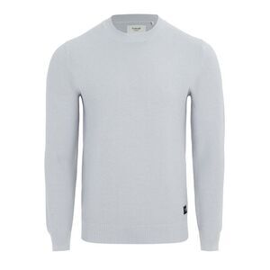 Firetrap Mens Knitted Crew Neck Sweater / Light Grey